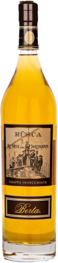 Berta Grappa Rüsca mit Holzkiste 43%